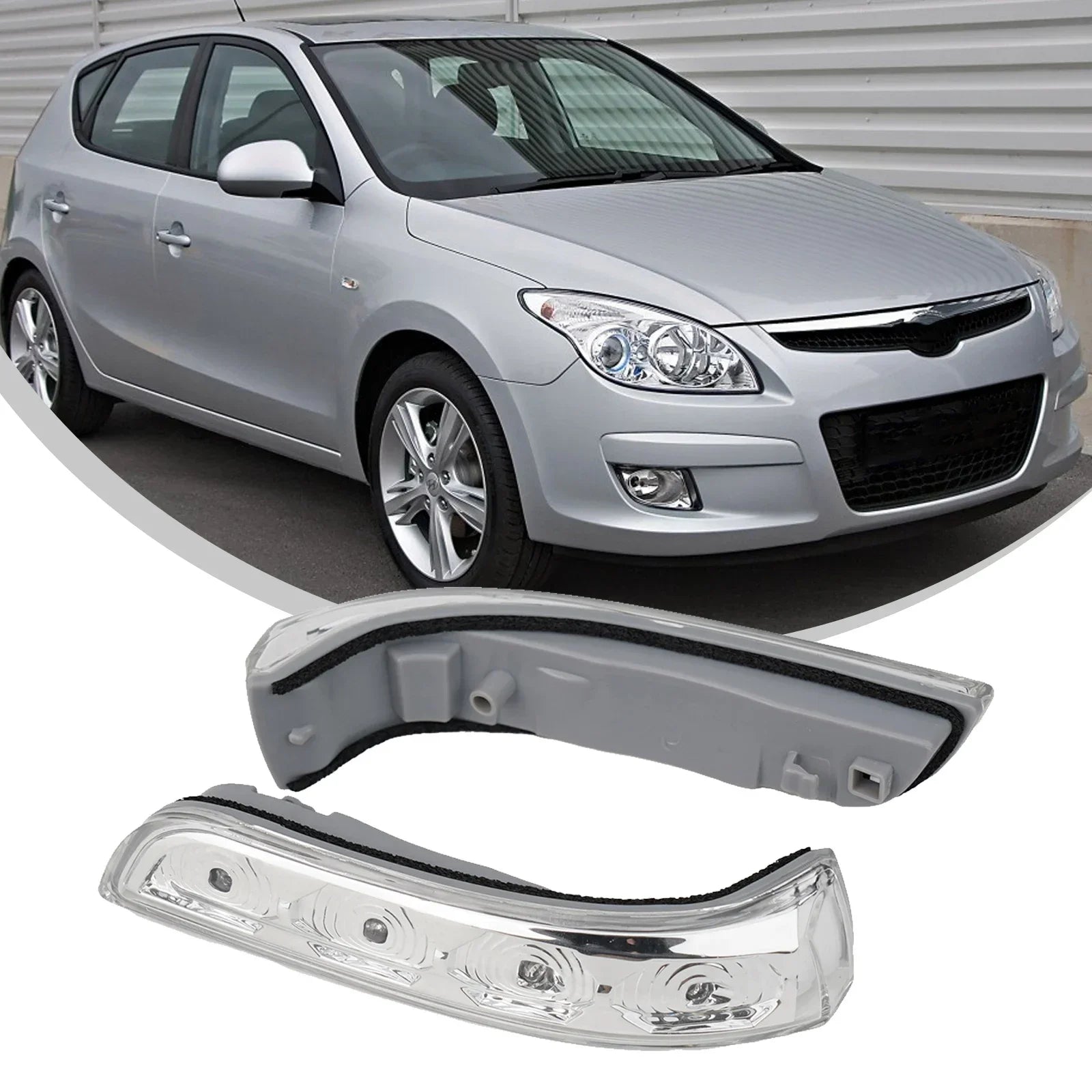 1 Pair Rear View Mirror Turn Signal Lamp Blicker For Hyundai I30 2009-2012 87613-2L600 LED Repeater Light Rearview  Car-styling