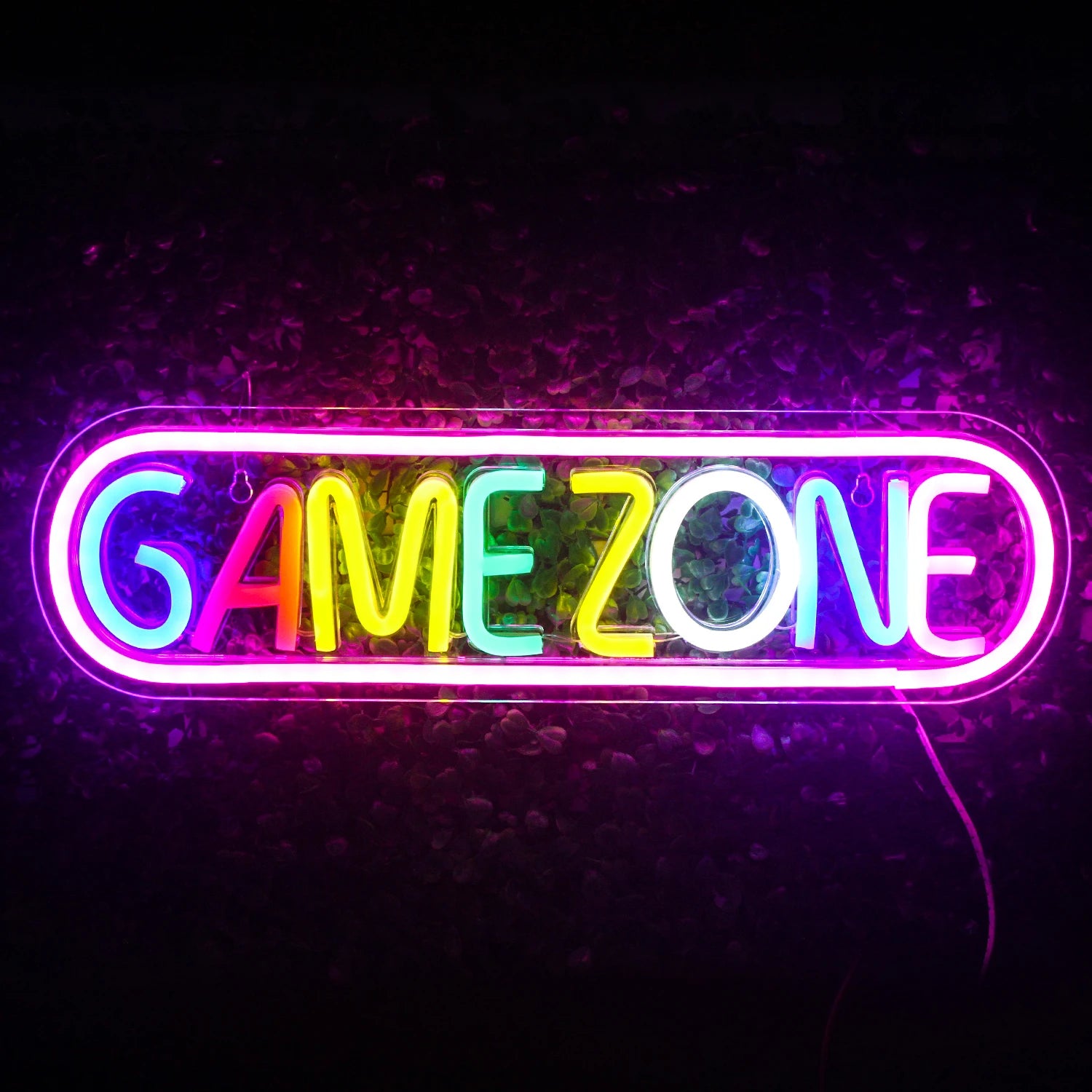 Gaming Zone Neon Led Sign for Wall Decor Game Neon Lights Signs with USB Powered for Game Room Bedroom Gifts Gamer (Multicolour)