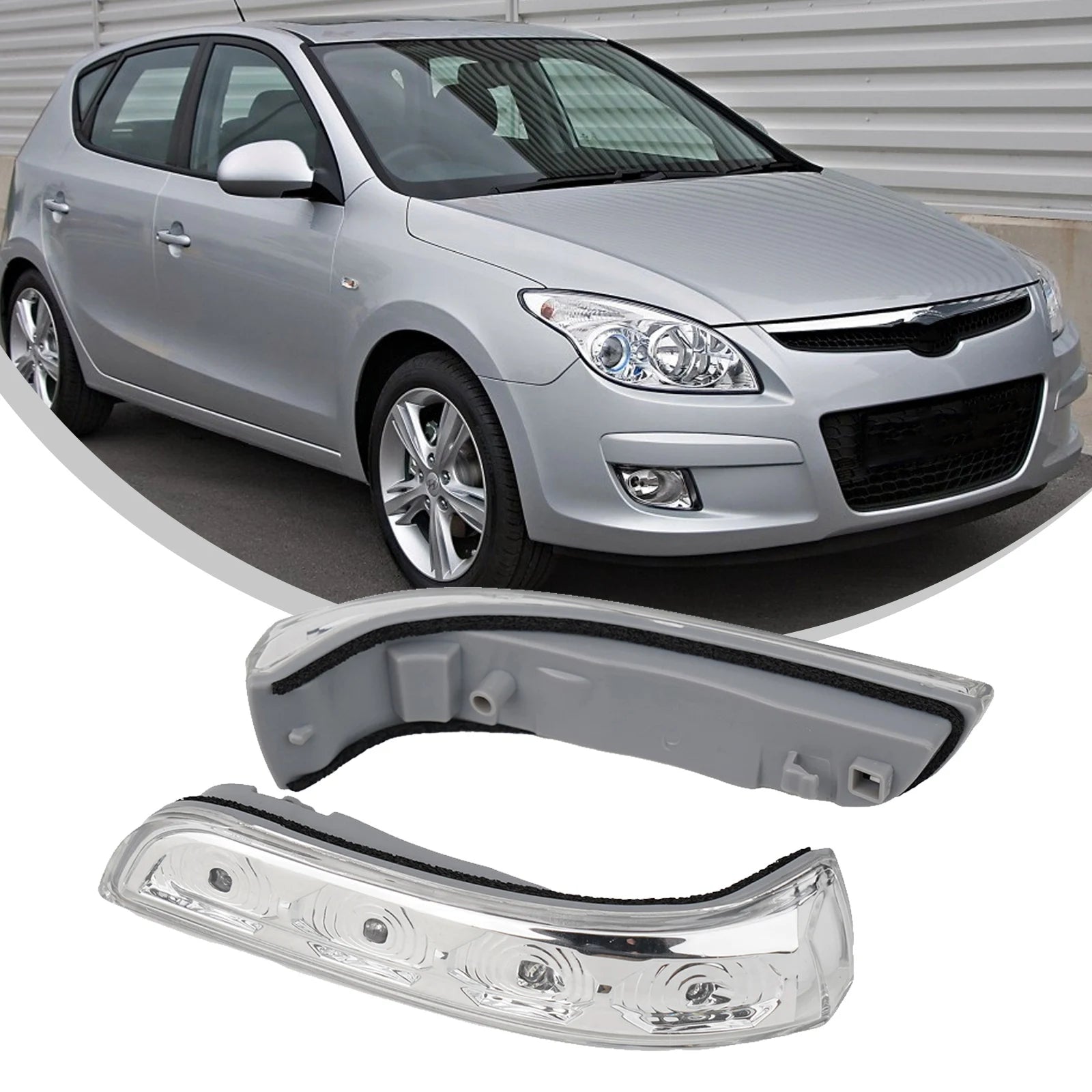 1 Pair Rear View Mirror Turn Signal Lamp Blicker For Hyundai I30 2009-2012 87613-2L600 LED Repeater Light Rearview  Car-styling