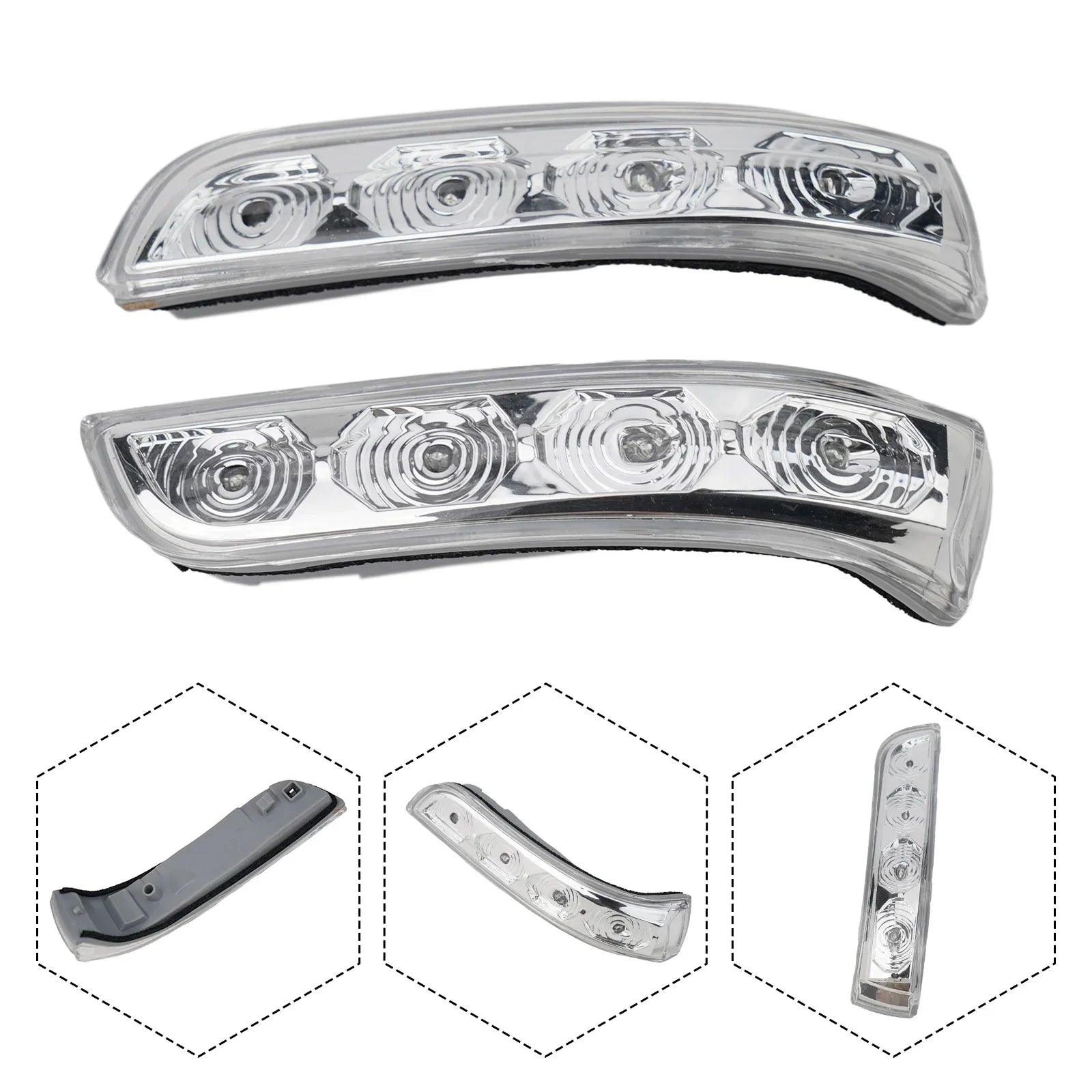 1 Pair Rear View Mirror Turn Signal Lamp Blicker For Hyundai I30 2009-2012 87613-2L600 LED Repeater Light Rearview  Car-styling