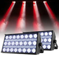 2PCS 300W LED Beam&Strobe RGBW 48 Partition Strobe Light 24PCS 8000K Strobe DMX Super Bright Dj Wash Bar Stage Lighting Effects
