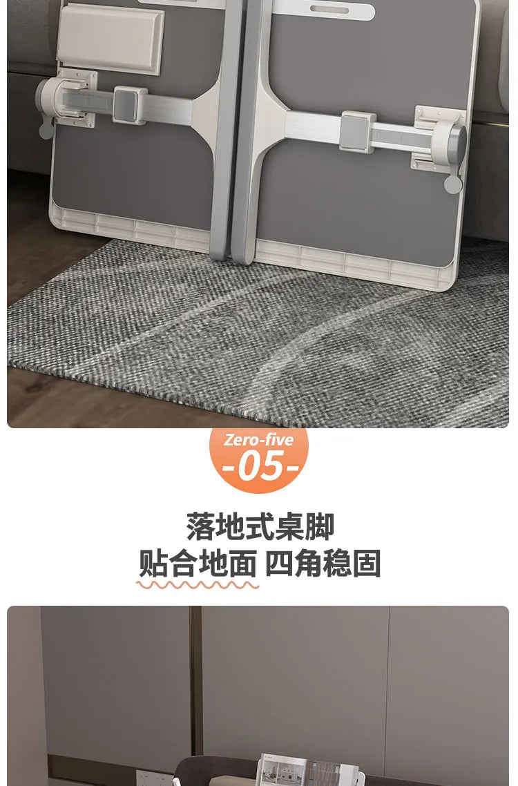 Mesa de cama plegable multifunción de altura ajustable, escritorio portátil para ordenador portátil, mesa de estudio, escritorio