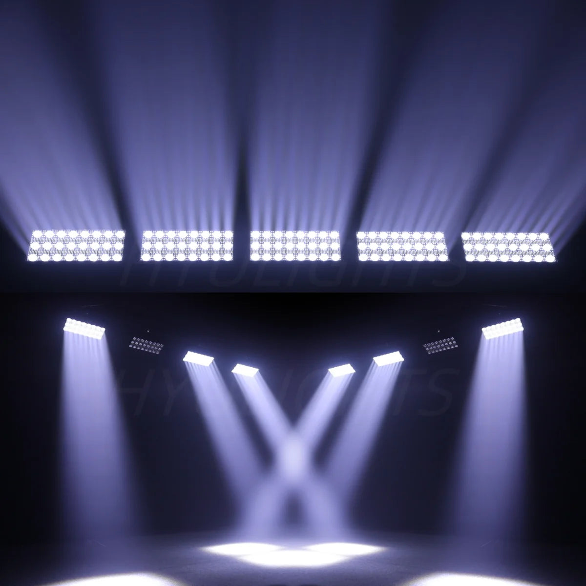 2PCS 300W LED Beam&Strobe RGBW 48 Partition Strobe Light 24PCS 8000K Strobe DMX Super Bright Dj Wash Bar Stage Lighting Effects