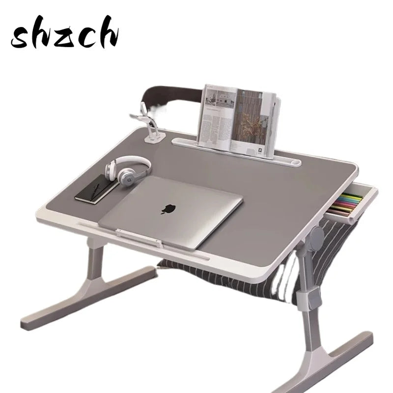 Mesa de cama plegable multifunción de altura ajustable, escritorio portátil para ordenador portátil, mesa de estudio, escritorio