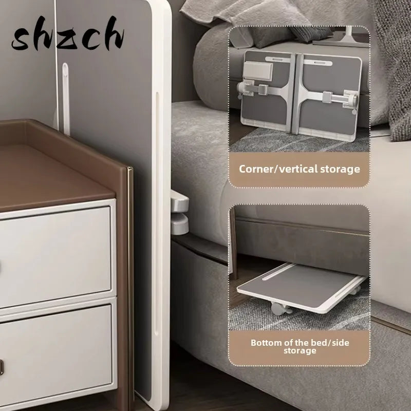 Mesa de cama plegable multifunción de altura ajustable, escritorio portátil para ordenador portátil, mesa de estudio, escritorio