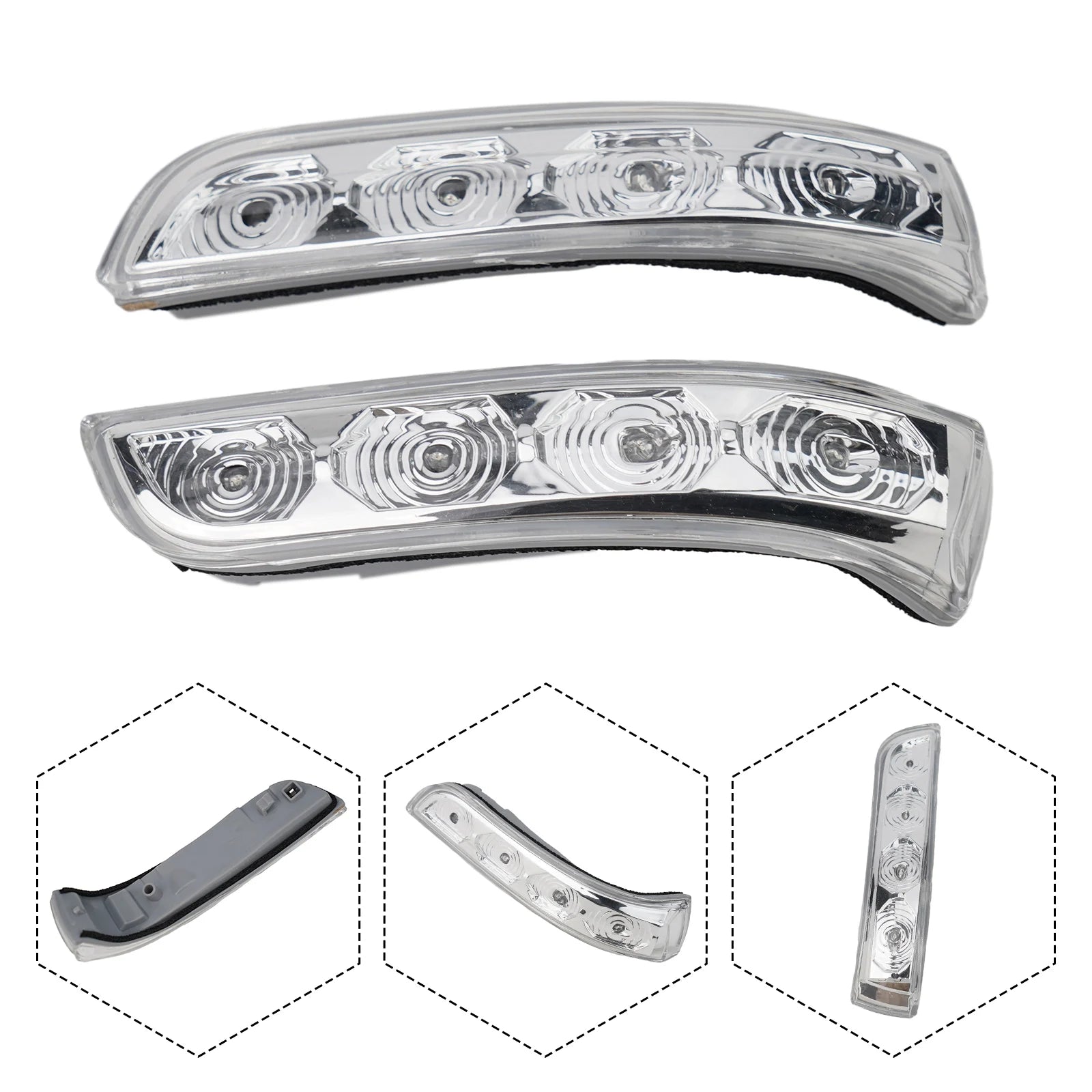 1 Pair Rear View Mirror Turn Signal Lamp Blicker For Hyundai I30 2009-2012 87613-2L600 LED Repeater Light Rearview  Car-styling