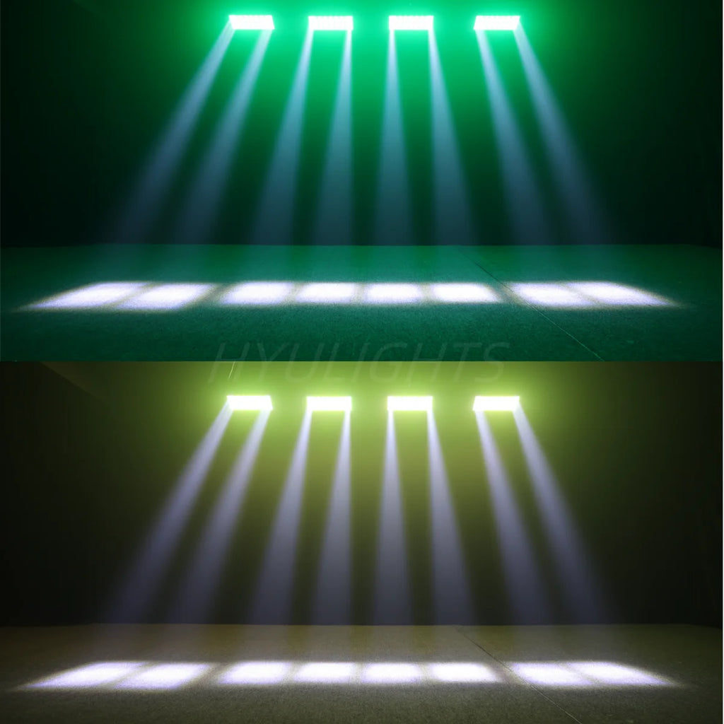 2PCS 300W LED Beam&Strobe RGBW 48 Partition Strobe Light 24PCS 8000K Strobe DMX Super Bright Dj Wash Bar Stage Lighting Effects