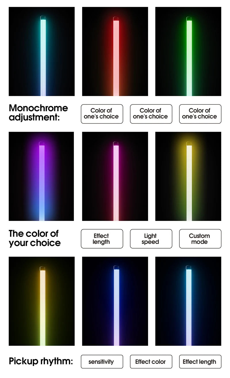 RGB LED Gaming Atmosphere Light Floor Lamp with Remote Control App E-Sports Desk Table Light for Bedroom Living Room Hallway